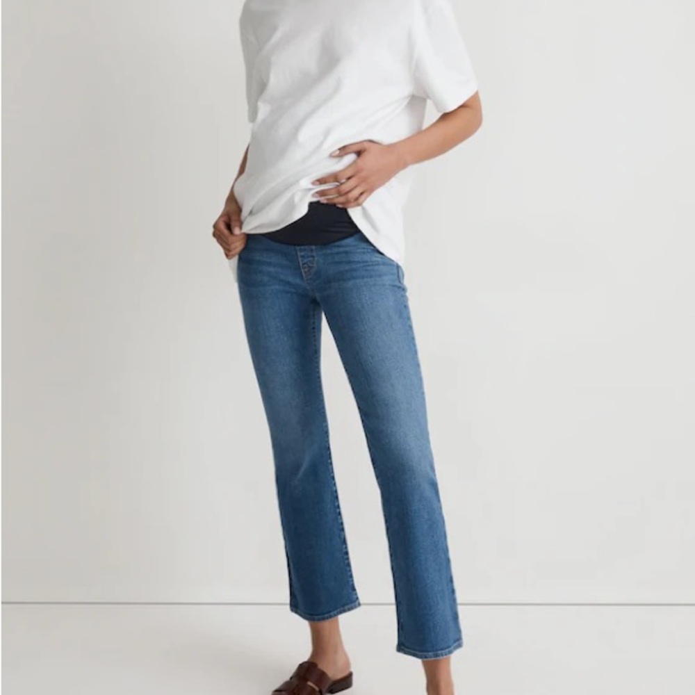 Madewell kick out maternity Jeans